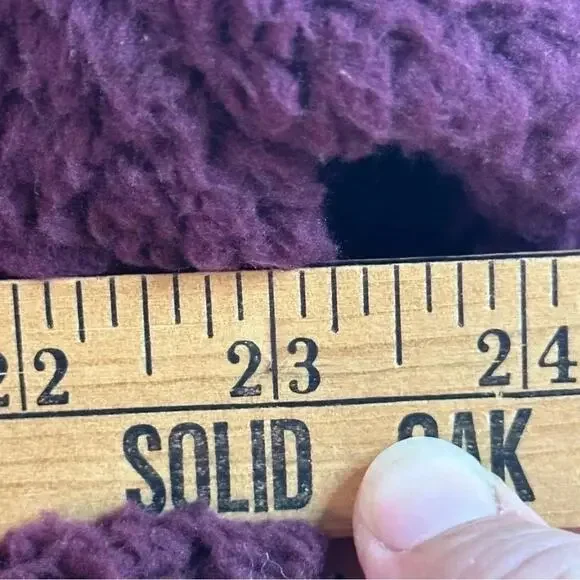 Koolaburra by Ugg Sherpa burgundy, Quarter Zip Sweatshirt hoodie, Shacket cozy - Picture 10 of 11